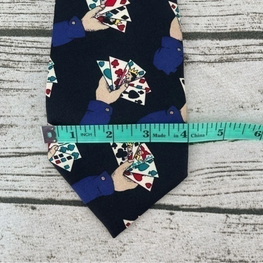 Vintage Perry Ellis Portfolio Tie playing cards